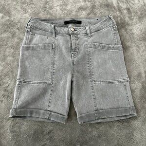 Liverpool Jeans Co Cargo Bermuda Shorts Gray Women's size 4/27